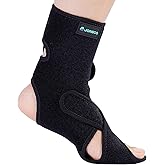 JOMECA Drop Foot Brace Built-in Forefoot Support Plate, AFO Foot Drop Brace for Walking, Foot Drop Brace for Sleeping, Adjustable Foot Drop Orthosis (Right, Large)