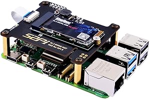 GeeekPi N05 M.2 NVMe to PCIe Adapter for Raspberry Pi 5, Support M.2 NVMe SSD 2230 2242