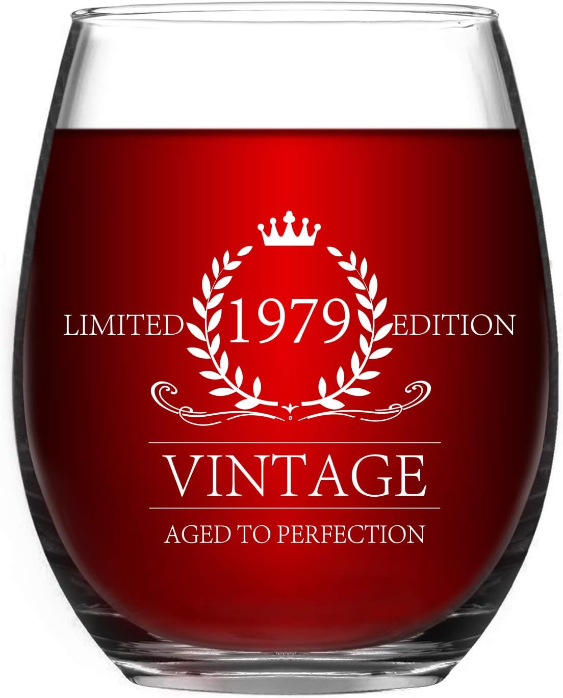 40th Birthday Gifts For Women And Men 1979 Wine Glass Funny