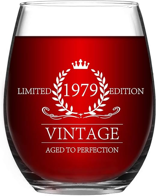 Amazon Com 40th Birthday Gifts For Women And Men 1979 Wine Glass