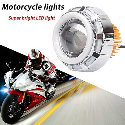 TABEN U12 - Faro proyector LED para motocicleta CREE Angel Eyes ...