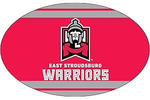 R AND R IMPORTS East Stroudsburg Warriors Oval Magnet Single Officially Licensed Collegiate Product