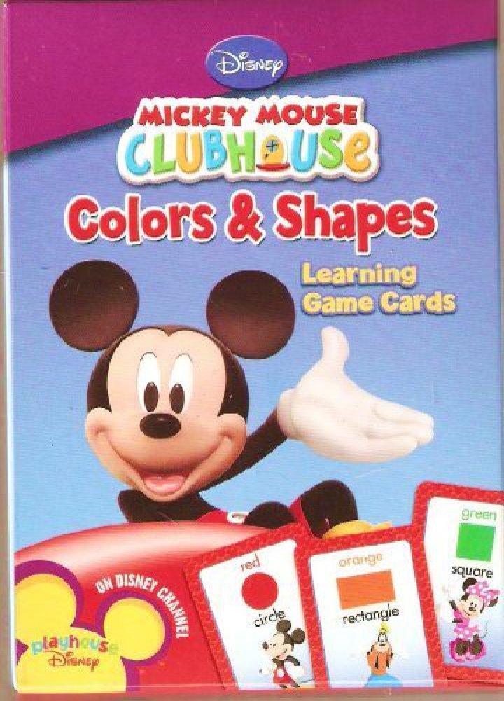 Mickey Mouse Clubhouse Colors and Shapes Learning Game Cards Amazon.co.uk Toys & Games