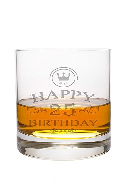 Whiskeyglas Leonardo mit 25 Jahre Gravur - Geburtstag Geschenk Geschenkidee Whisky-Glas graviert