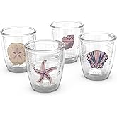Tervis Beachcomber Collection Made in USA Double Walled Insulated Tumbler Travel Cup Keeps Drinks Cold & Hot, 12oz - 4pk, Assorted