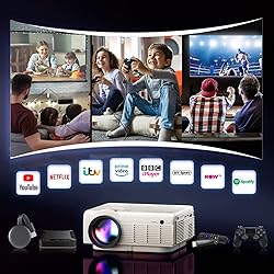 YEZMEK Native 1080P Projector with 5G WiFi and