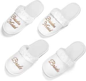 Amazon.com: Bride Slippers \u0026 Bridesmaid 