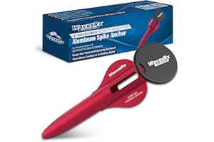WAVESRX Patented Aluminum Spike Beach Anchor | Ultra-Light Sand Anchor for Boat, Pontoon, PWC, Jet Ski or Kayak | Secure and Effective Watercraft Anchoring Near Shore, Sand-bar or in Shallow Water