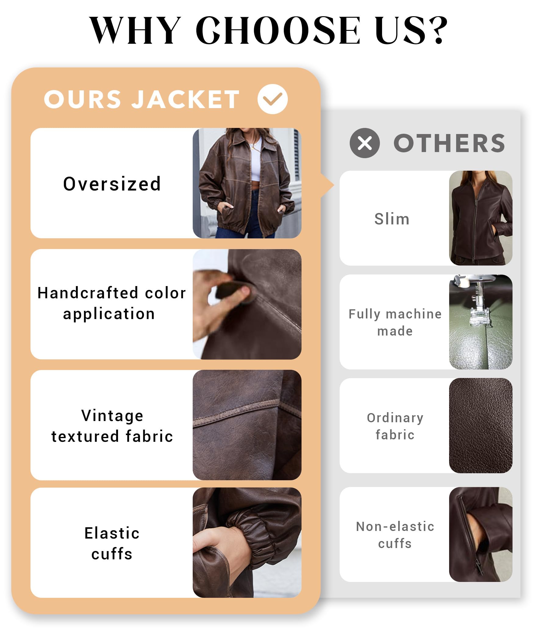 Bakyarder Womens Oversized Y2K Faux Leather Jackets Vintage Plus Size Fashion Motorcycle Coats Fall Fashion Outfits 2025