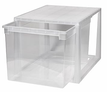 Kreher XXL Schubladenbox mit extra Tiefe und Einem Nutzvolumen von 48 Litern. Passend für z.B. Bettwäsche, Laken, Kissen, u.v