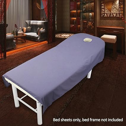 Txyfyp Salon Massage Bed Cover Massage Couch Cover With Face Hole