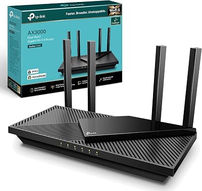 TP-Link Archer AX55 WiFi 6 Router AX3000 Dual Band Gigabit Ports 3 Years