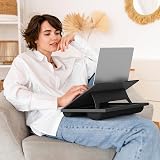 HUANUO Lap Desk with Cushion, 14.8x11 inch, 8 Angles, Portable Laptop Tray view 8