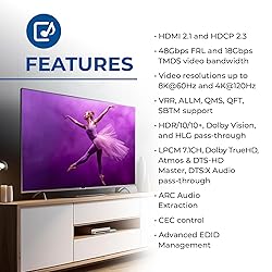 OREI eARC 8K Audio Extractor, Extract Dolby Atmos