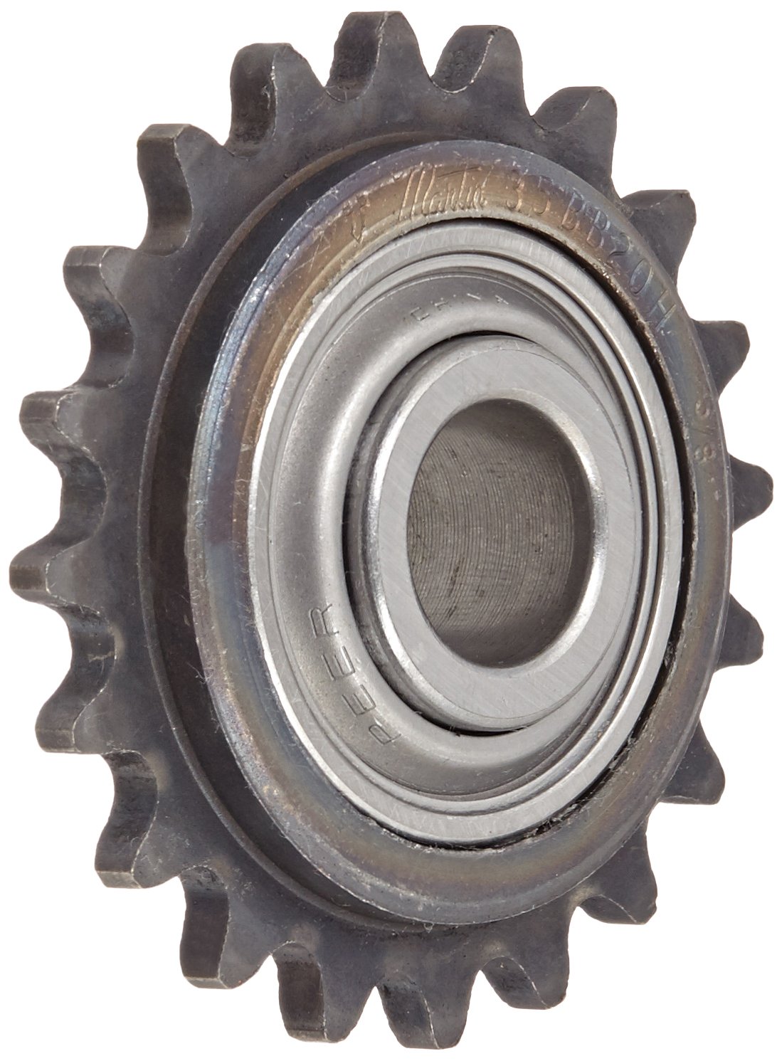 Martin Roller Chain Sprocket, Hardened Teeth, Idler, Type C Hub, Single