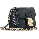 INYA NEW YORK JAY Vegan Leather Shoulder Clutch Purse Crossbody Designer Bag Small Evening Casual Party Work Women Handbag