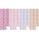 4 Pack Towels for Bathroom, Beach Towel, Microfiber Lightweight Beach Towels Oversized, Towel Accessories for Christmas Birthday Favors Camping Travel 32x71 IN, Cute Coquette Aesthetic Rose Floral