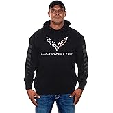 JH DESIGN GROUP Men's Chevy Corvette Pullover Hoodie C7 Logo Sweatshirt