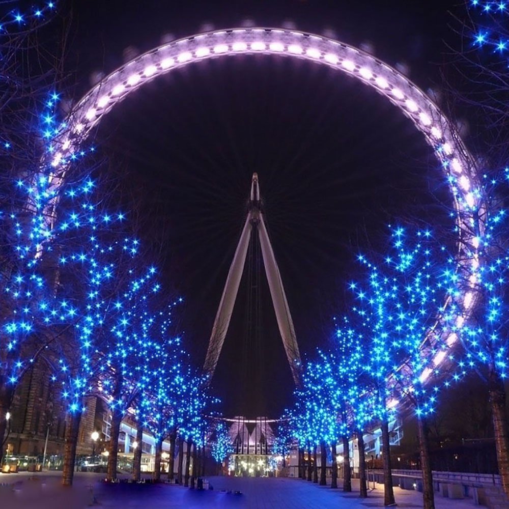 Solar String Lights 77ft 220 LED Fairy Lights ,8 Modes Outdoor String Lights Waterproof Blue Christmas Decorative Ambiance Lighting for Patio,Lawn,Garden,Home,Wedding,Holiday,Xmas Tree/USB Charge