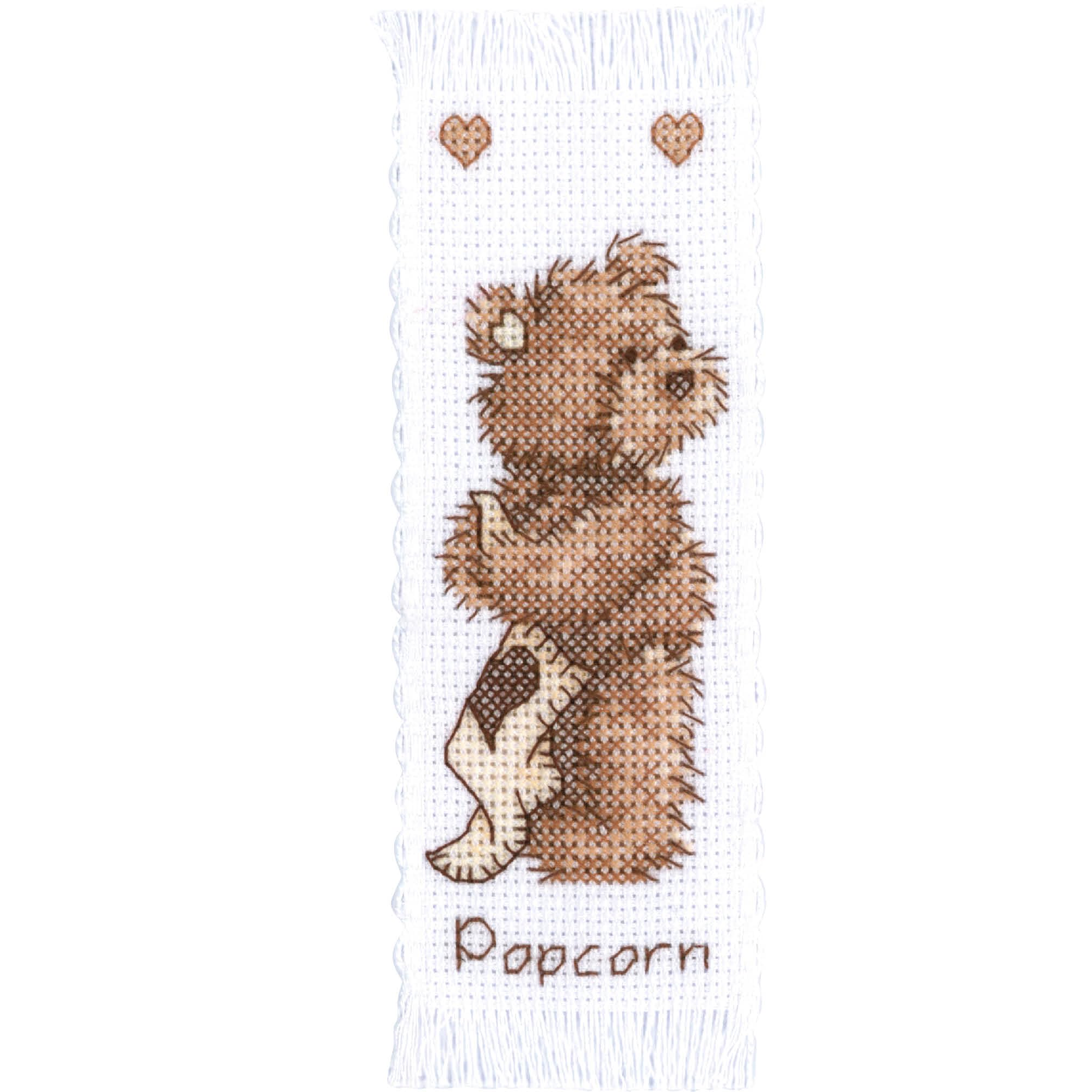 Vervaco Bookmark Popcorn Counted Cross Stitch, Multi-Colour