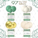 FlixCart Sage Green Balloon Arch Kit 101 Pcs DIY Garland Kit with Tools view 3