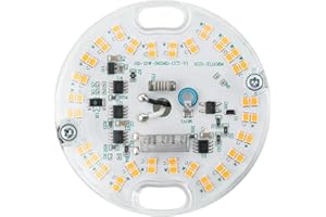 HAOLEDI 3.23'' LED Ceiling Fan Light retrofit kit,Ceiling Light Replacement Board PCB 15w 1800LM Dimmable 3000K 100-265V ETL CRI90 (1-Pack Warm White 3000K)