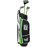PGA Tour Youth Golf Club Set &ndash; Ages 3-5 (3&rsquo;6&rdquo;-4&rsquo;1&rdquo;) and 5-8 (4&rsquo;1&rdquo; - 4'8") Right and Left Handed Beginner Junior Golf Clubs with Lightweight Golf Bag, Mallet Putter, Driver by Golfgen