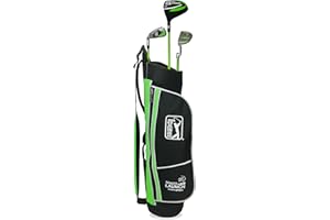 PGA TOUR Youth Golf Club Set – Ages 3-5 (3’6”-4’1”) and 5-8 (4’1” - 4'8") Right and Left Handed Beginner Junior Golf Clubs with Lightweight Golf Bag, Mallet Putter, Driver by Golfgen