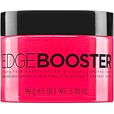 Style Factor EDGE BOOSTER Strong Hold Water-Based Pomade | Formulated with Argan Oil for Moisture &amp; High Shine | Long Lasting Edge Control Gel | Cherry, 3.38 oz