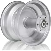 JMCHstore 6'' Wheel Rim for Coleman CT100U CC100X Mini Bike (Silver, Rear Rim)