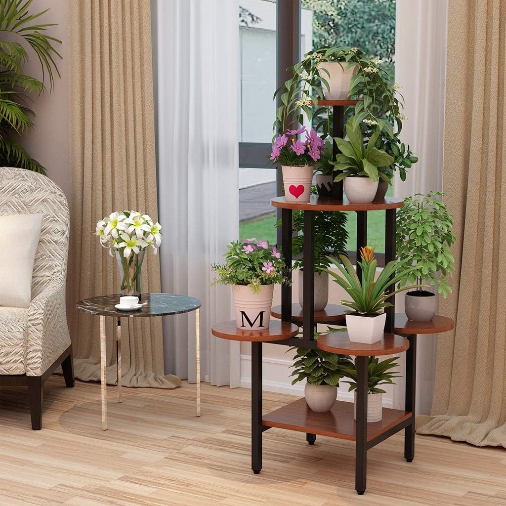 Soporte de Flores De Varios Pisos Sala de Estar Interior Balcón en ...