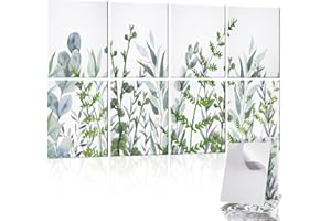 Tutmyrea 8 Pcs Art Acoustic Wall Panels, 48"X32" High-Density Sound Absorbing Panel, Self-adhesive Soundproof Wall Panels, Acoustic Treatment for Recording Studio, Home, Office (Spring & Summer）