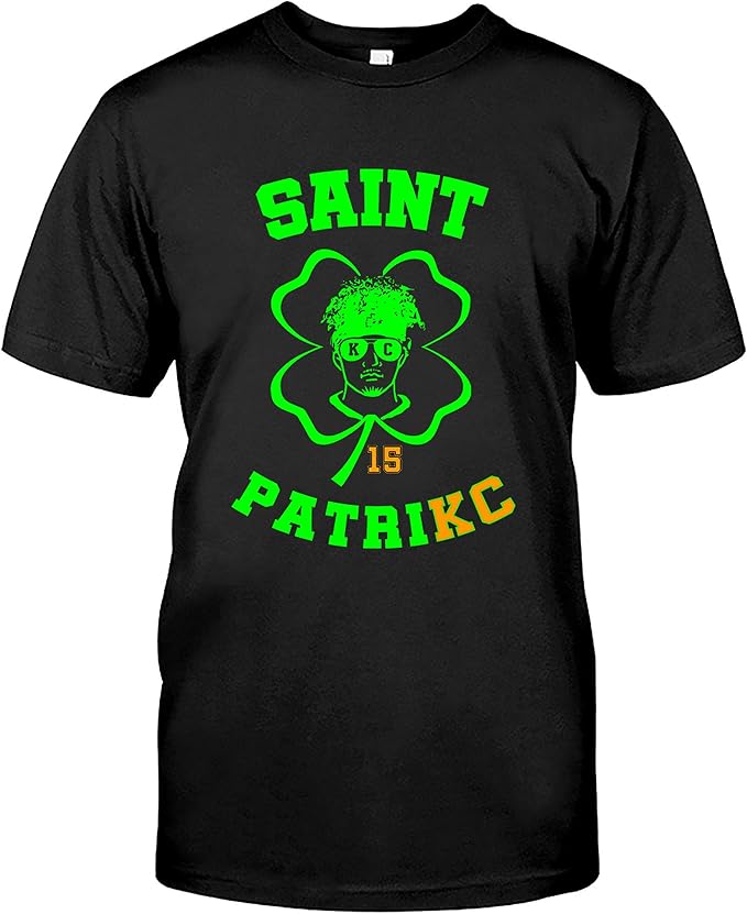 Amazon.com: Basic T-Shirts Men's Women's, Saint PatriKC Patrick-Mahomes