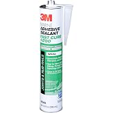 3M Marine Adhesive Sealant Fast Cure 4200FC, White, 295 mL Cartridge | Semi-Permanent, Underwater-Safe, Flexible Bonds, Adhesive Sealant for Boats and RVs, Ships with Nozzle