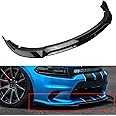 Front Bumper Lip Compatible with 2015 2016 2017 2018 2019 2020 2021 2022 Charger SRT,4Pcs Glossy Black Front Bumper Lip Spoiler Air Chin Body Kit Splitter