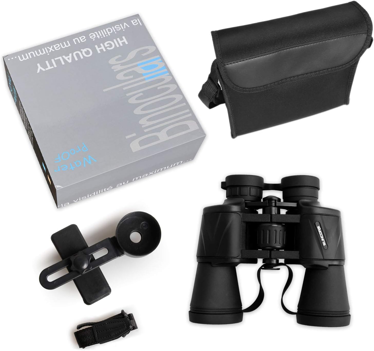 20 x 50 Binoculars for Adults, HD Professional Roof Prism Binoculars for Bird Watching Travel Stargazing Hunting Concerts Sports-BAK4 Prism FMC Lens-with Smartphone Adapter Strap Carrying Case : Camera & Photo