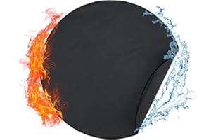 LCOKEIY 36” Fire Pit Mat for Solo Stove Bonfire, 3-Layer Round Fireproof Waterproof Mat for Deck, Lawn, Patio