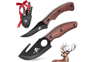 Purple Dragon Fixed Blade Outdoor Knives Set, High Carbon Steel Specialist and Precision Knife, Portable Field Utility Kit with Sheath, Christmas Gift for Men