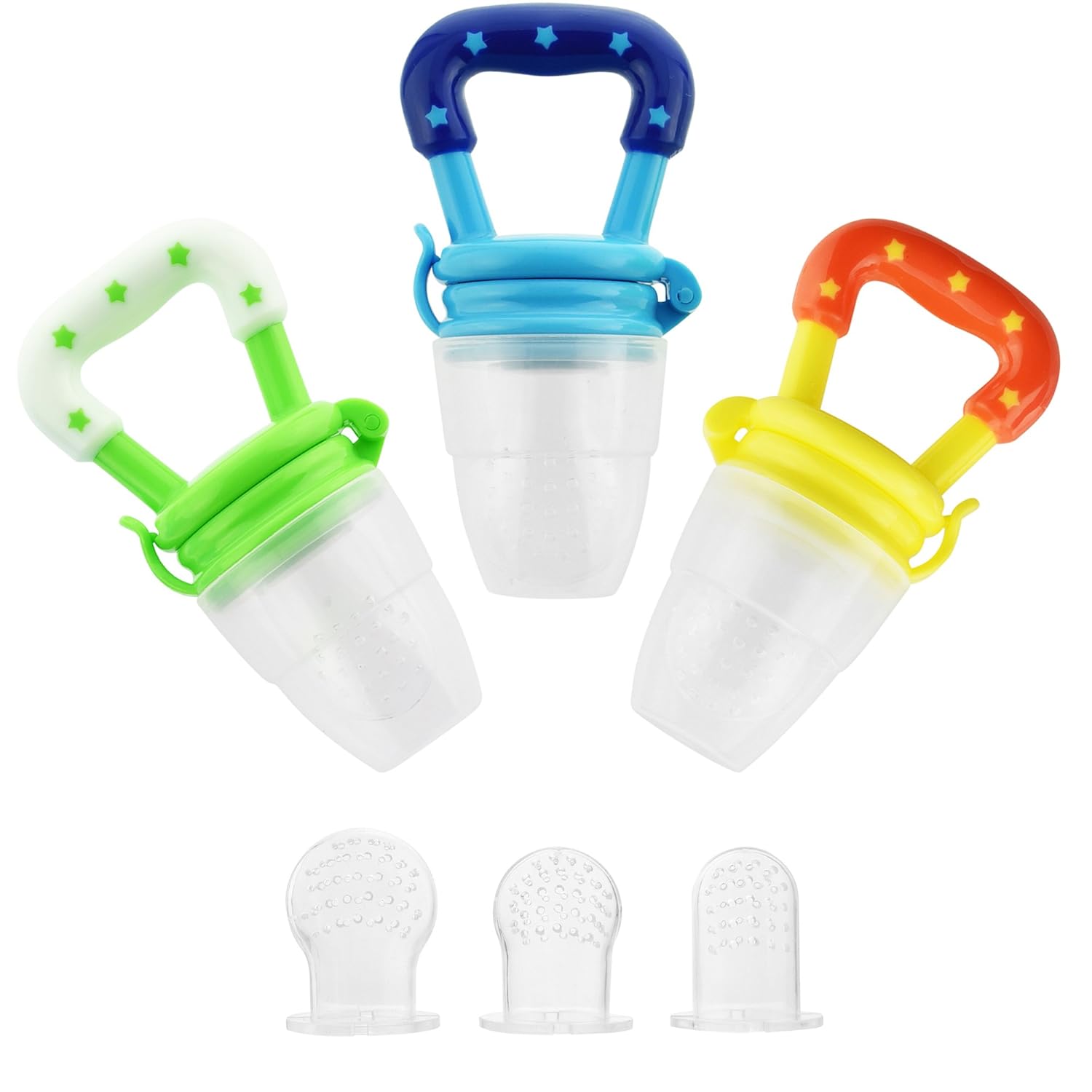 Baby Fresh Food Feeder 3 Pack Silicone Fresh Food Feeder