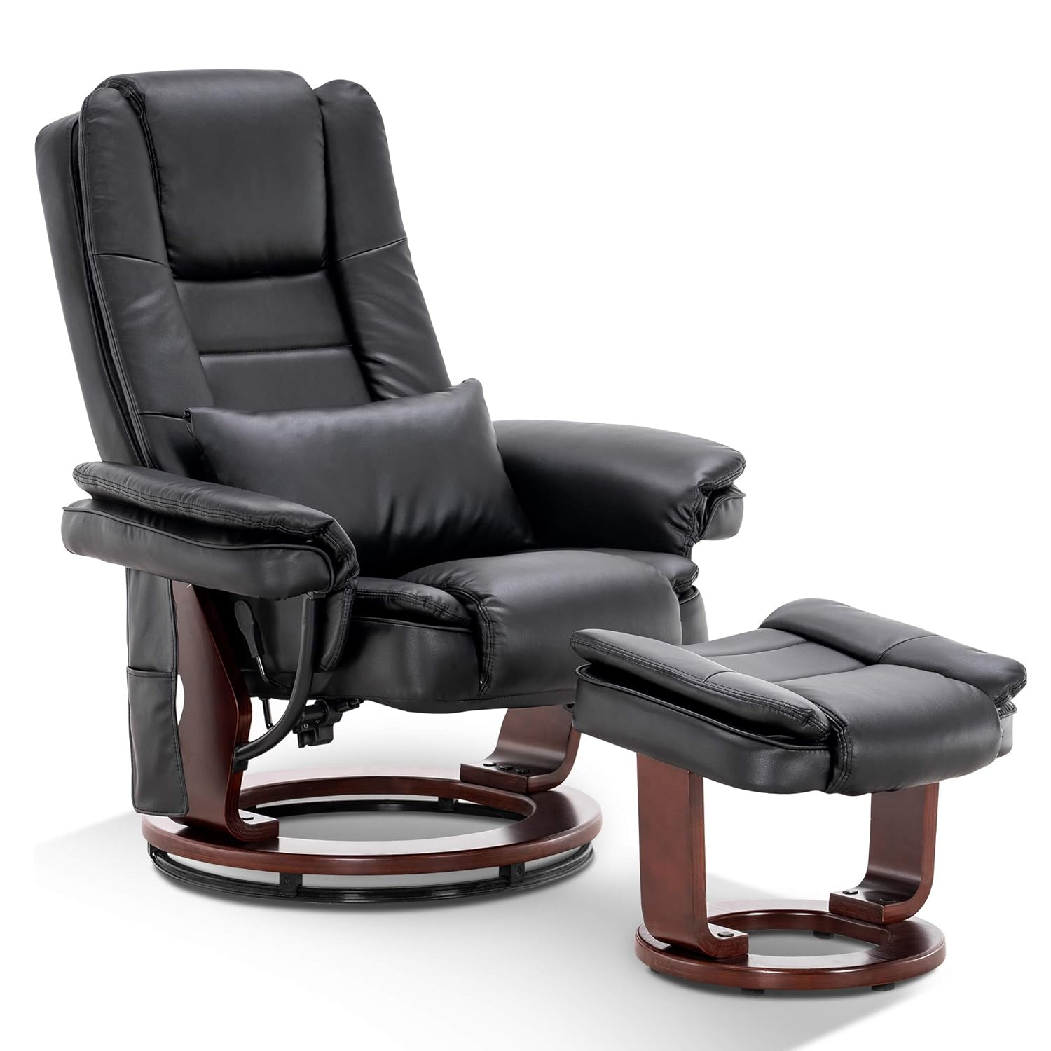 Mcombo Stressless Recliner With Ottoman Chair Accent Recliner Chair With Vibration Massage Mcombo Stressless Recliner With Ottoman Chair Accent Recliner Chair With Vibration Massage