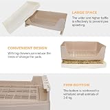 HYLYUN Large Rabbit Litter Tray Box Toilet with Drawer, 40x29x16 cm view 4