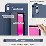 JETech Case for iPad 11th/10th Gen A16 Slim Smart Cover Translucent Back Deep view 3