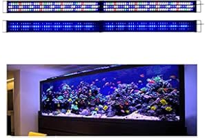 KZKR Upgraded Aquarium Light LED Full Spectrum 72-84 inch Hood Lamp for Freshwater Marine Plant 180-210 cm Multi-Color Decorations Fish Tank Light