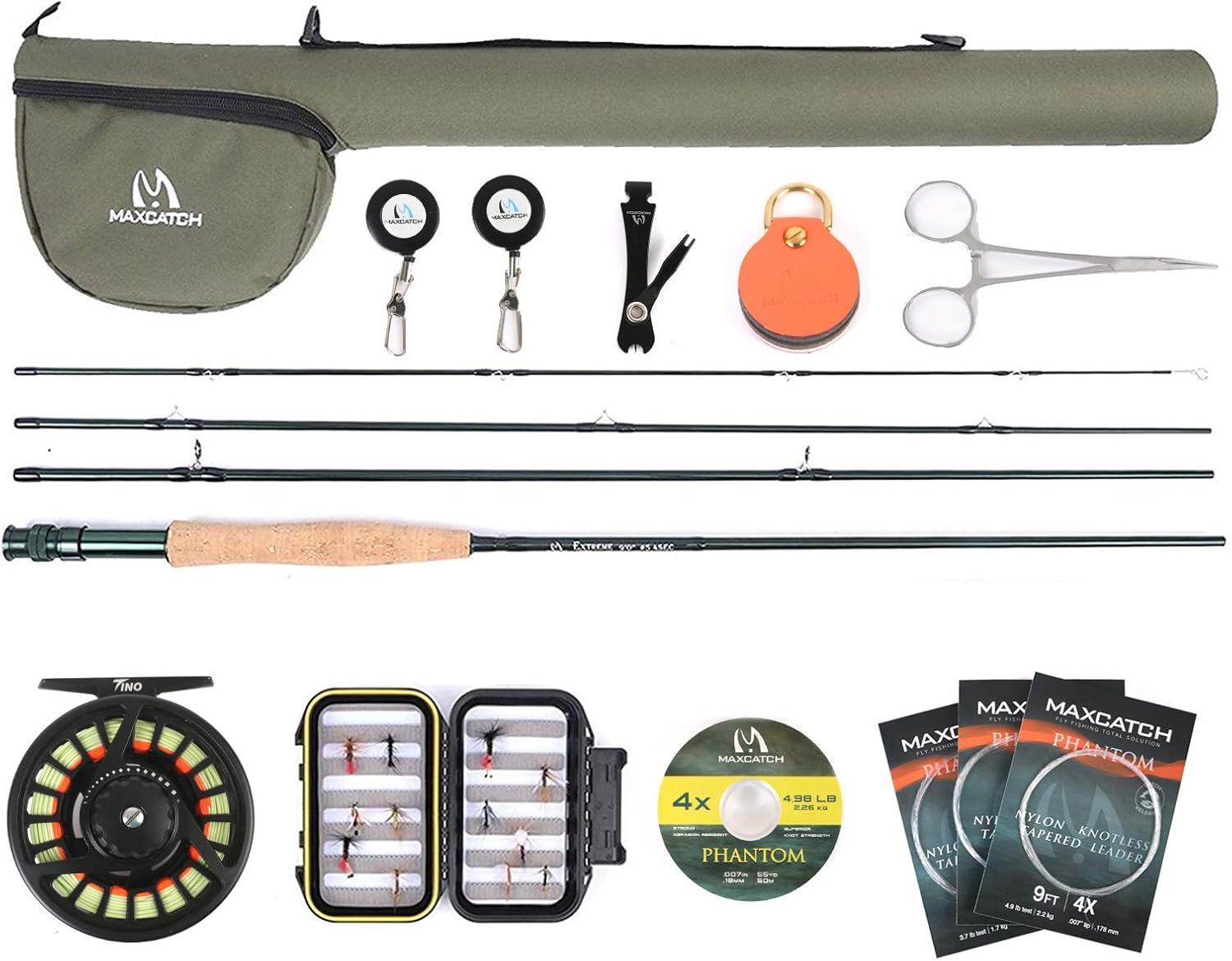 Maxcatch Extreme Fly Fishing Combo Kit 5/6/7/8 Weight, Starter Fly Rod