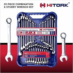 HITORK 32-Piece SAE & Metric Combination Wrench Set