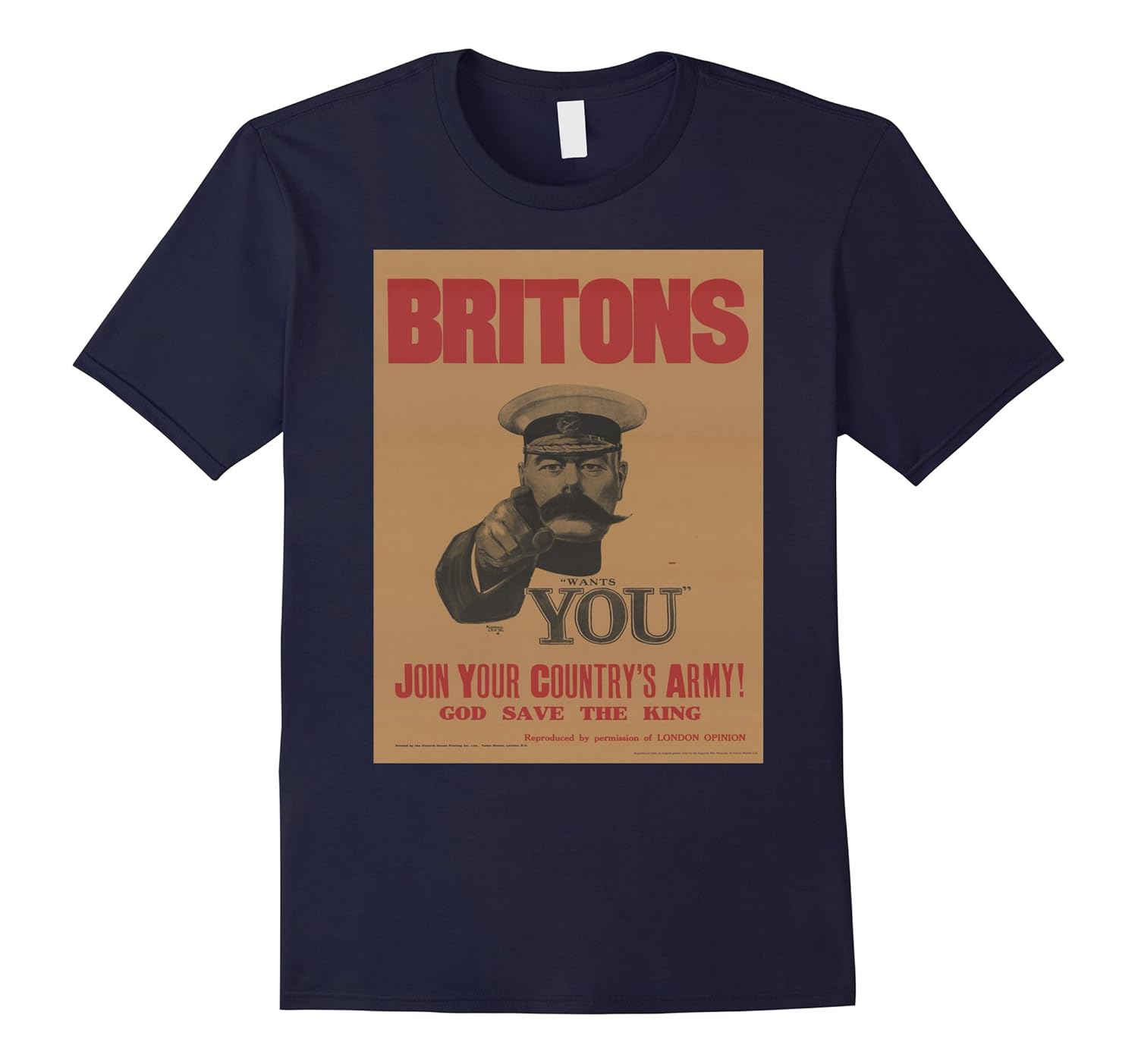 Vintage poster - British Military Retro T-Shirt-ANZ