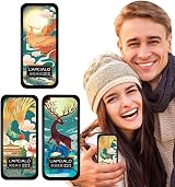 Tacery Solid Cologne Balm Concentrated Chinese Printing Style Men Travel Tin view 7
