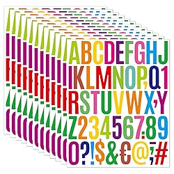 1000 Pcs Waterproof 2" Vinyl Alphabet & Number