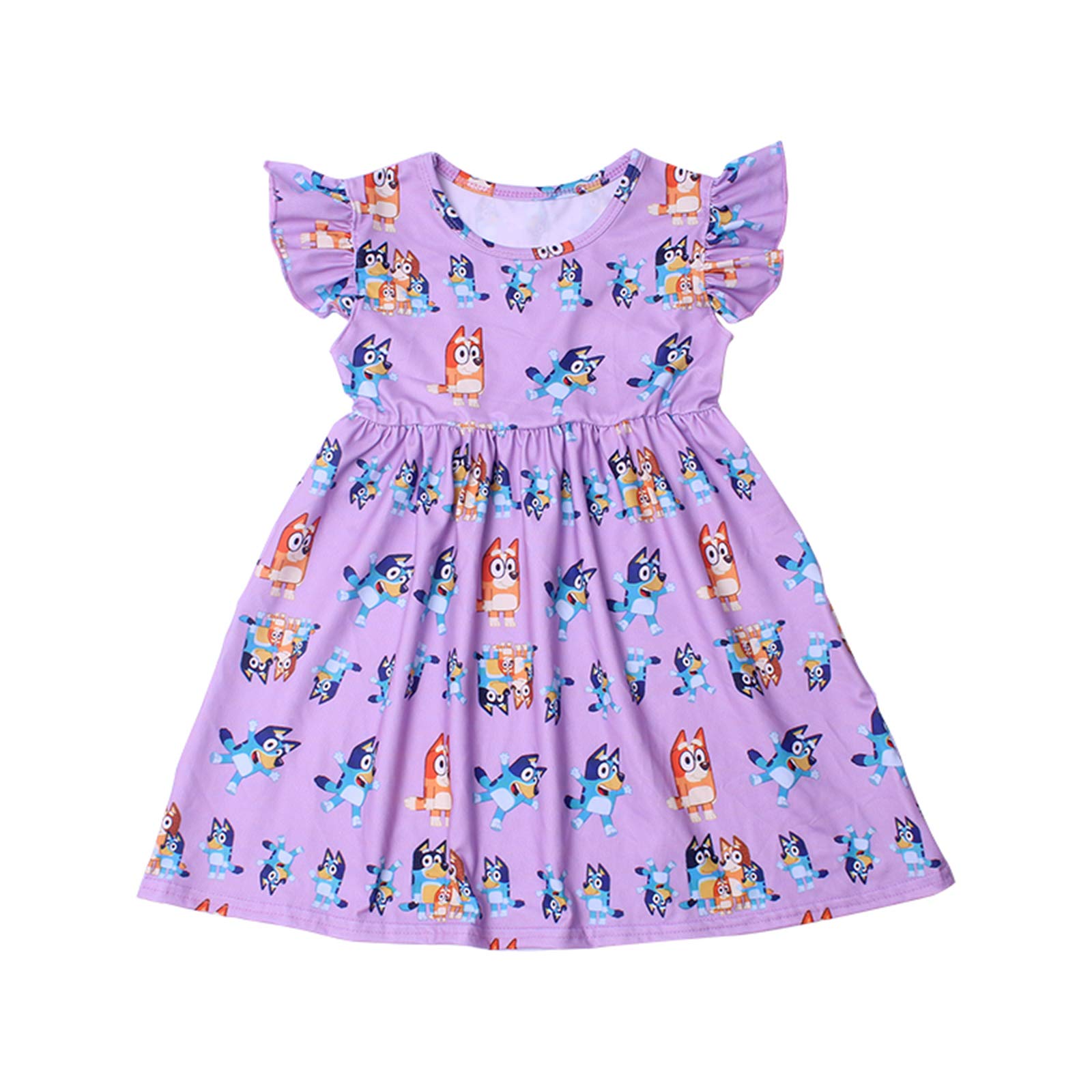 Buy Toddlers Bluey Dress Baby Girls Cartoon Cute Dress Bluey Fun and