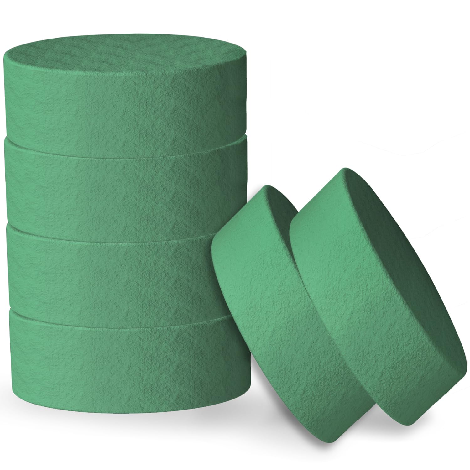 Photo 1 of WANBAO 6 Pcs 7.5 Inch Round Floral Foam Blocks for Fresh and Artificial Flowers Arrangements, Dry and Wet Floral Foam for Wedding, Aisle Flowers, Party Decoration and FloristLPNPMEZ6352502
